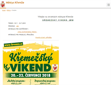 Tablet Screenshot of kremze.cz